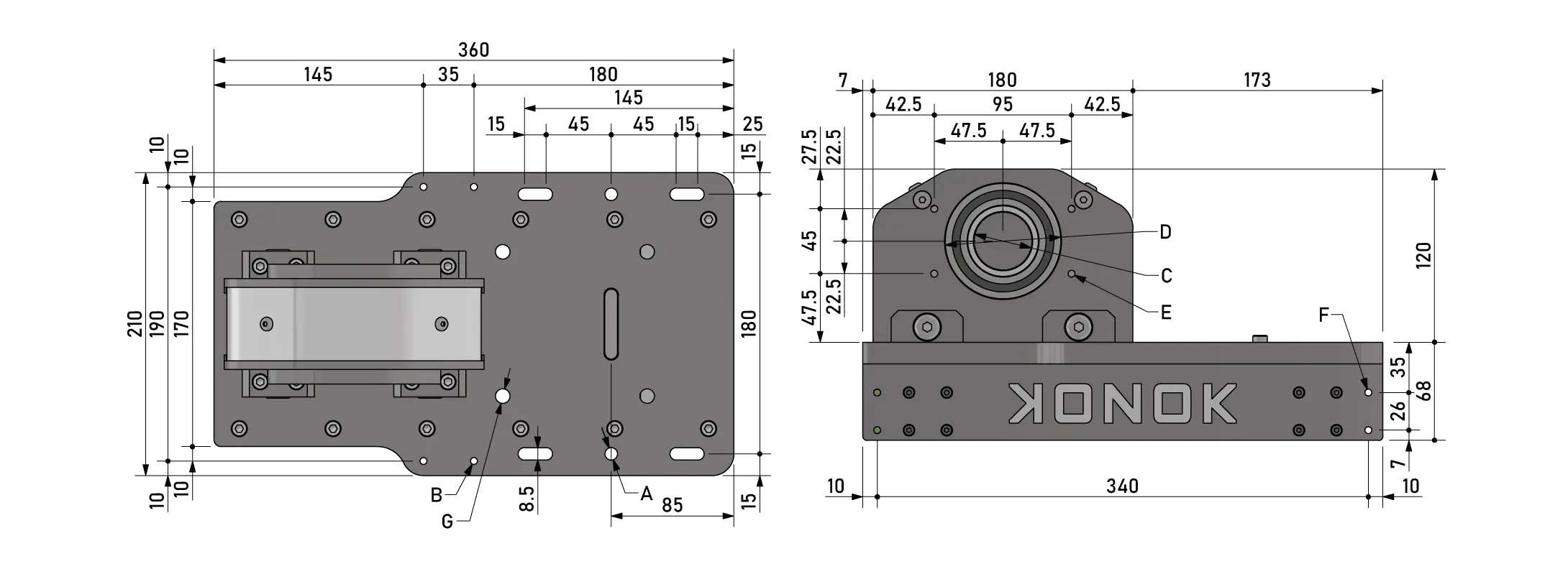 Konok - dimensione carro