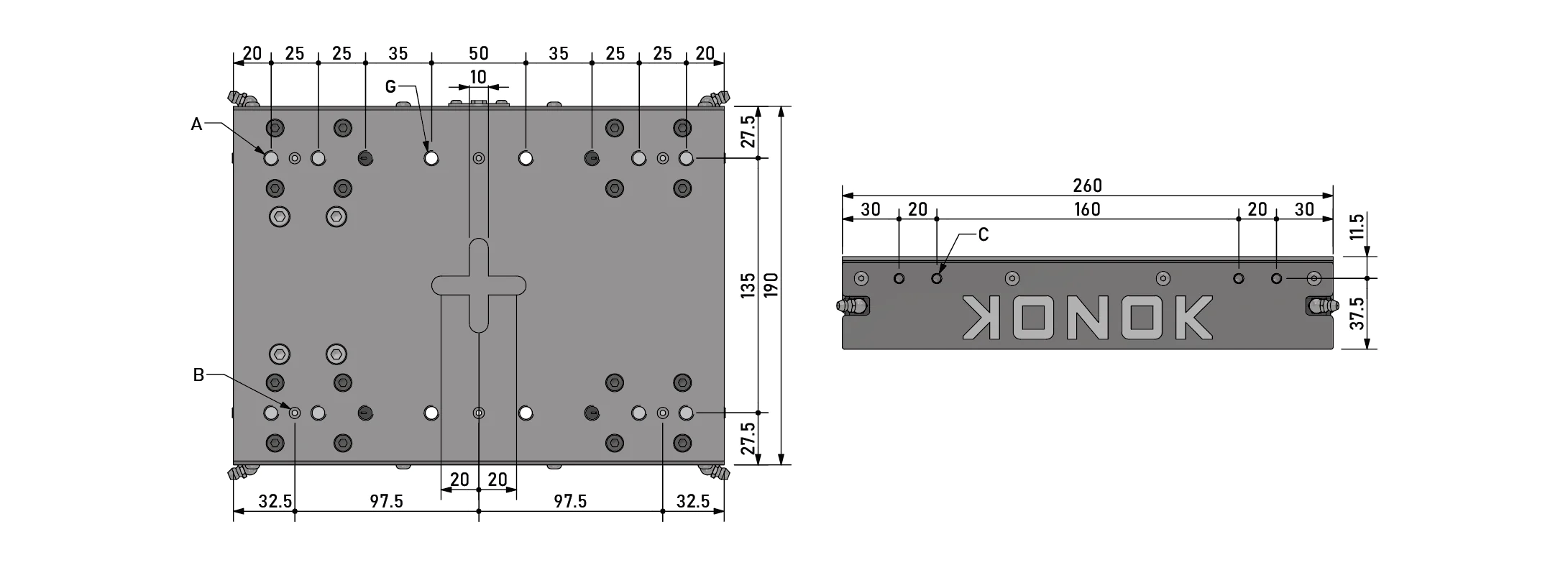 Konok - dimensione carro